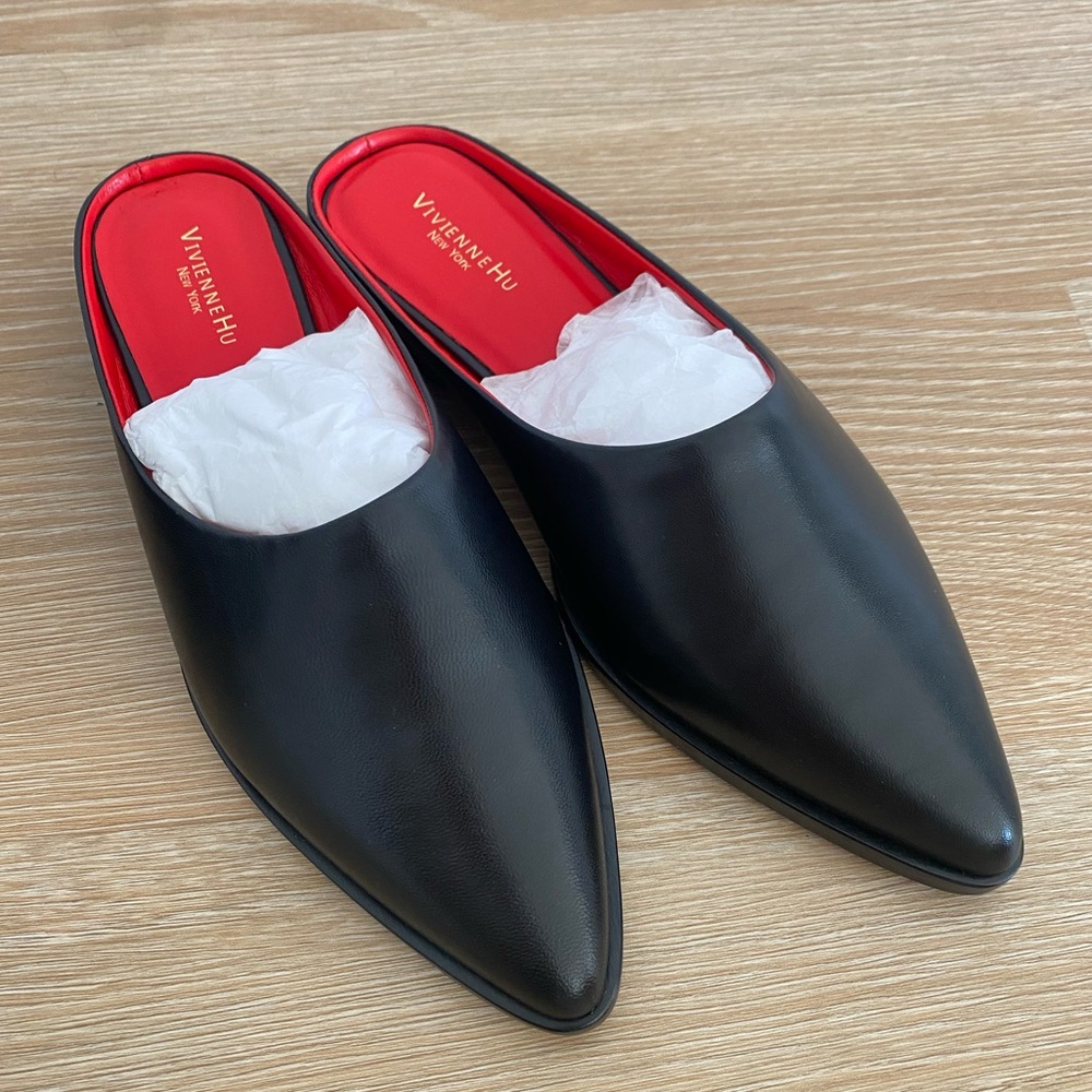 Black leather slides - Picture 5 of 5
